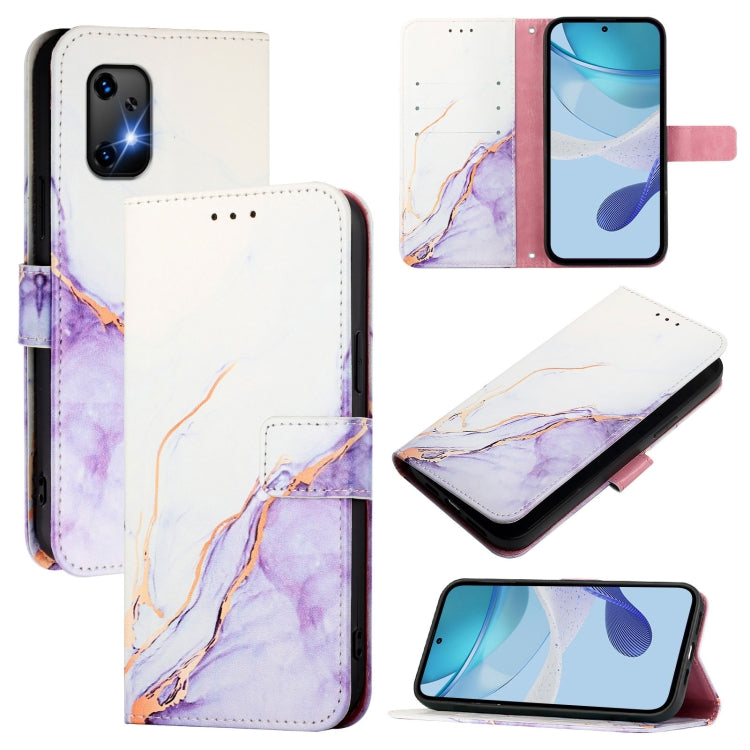 PT003 Marble Pattern Flip Leather Phone Case, For Umidigi A15 / A15C / A15T, For Umidigi Bison X20