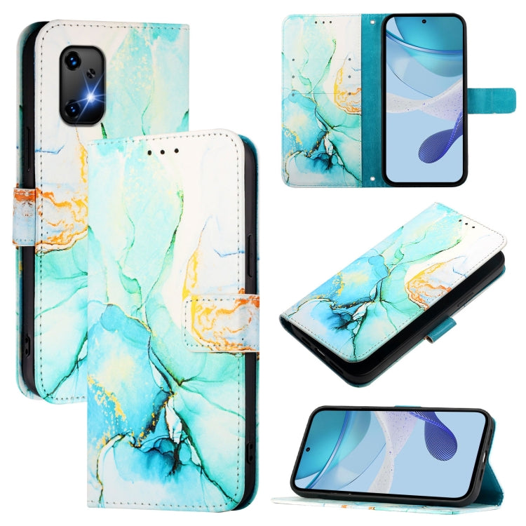 PT003 Marble Pattern Flip Leather Phone Case, For Umidigi A15 / A15C / A15T, For Umidigi Bison X20