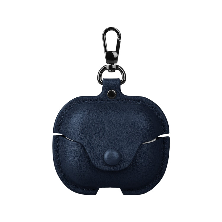 Business Leather Bluetooth Earphone Protective Case with Hook, For Samsung Galaxy Buds3 FE, For Samsung Galaxy Buds 3