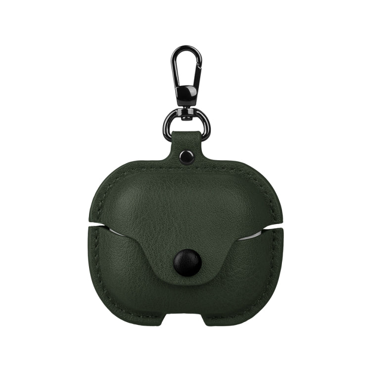 Business Leather Bluetooth Earphone Protective Case with Hook, For Samsung Galaxy Buds3 FE, For Samsung Galaxy Buds 3
