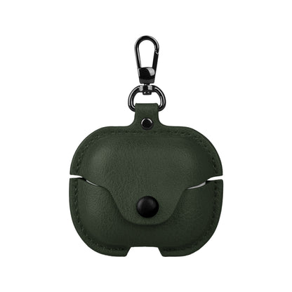 Business Leather Bluetooth Earphone Protective Case with Hook, For Samsung Galaxy Buds3 FE, For Samsung Galaxy Buds 3