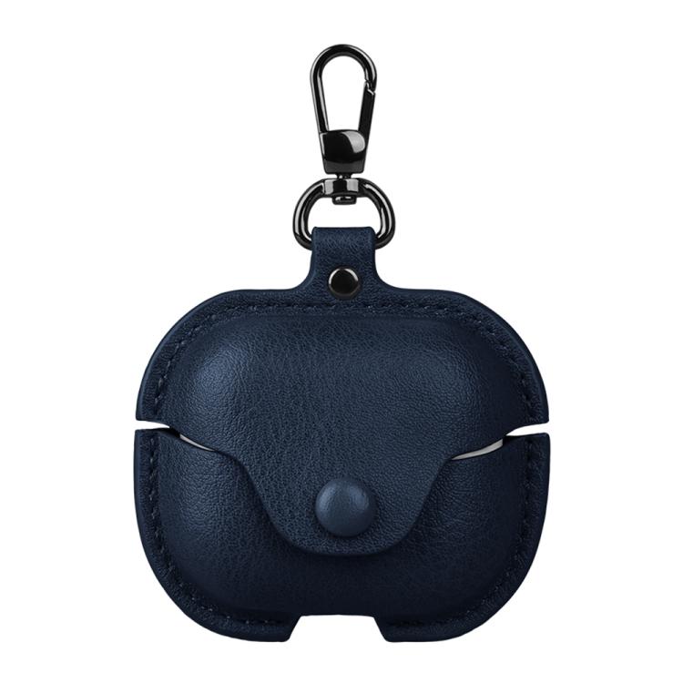 Business Leather Bluetooth Earphone Protective Case with Hook, For Samsung Galaxy Buds3 FE, For Samsung Galaxy Buds 3