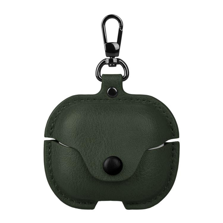 Business Leather Bluetooth Earphone Protective Case with Hook, For Samsung Galaxy Buds3 FE, For Samsung Galaxy Buds 3