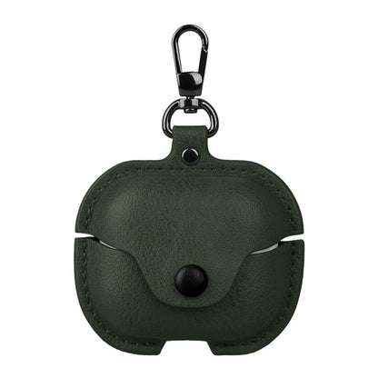 Business Leather Bluetooth Earphone Protective Case with Hook, For Samsung Galaxy Buds3 FE, For Samsung Galaxy Buds 3