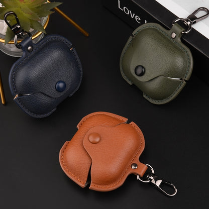 Business Leather Bluetooth Earphone Protective Case with Hook