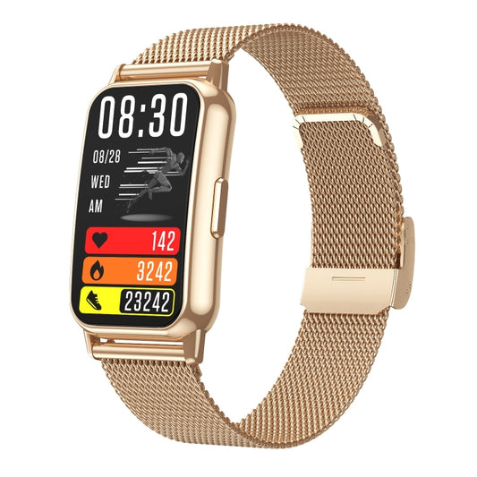 Montre connectée étanche CY22 de 1,47 pouce avec bracelet en acier, IP67, prend en charge la fréquence cardiaque / la pression artérielle