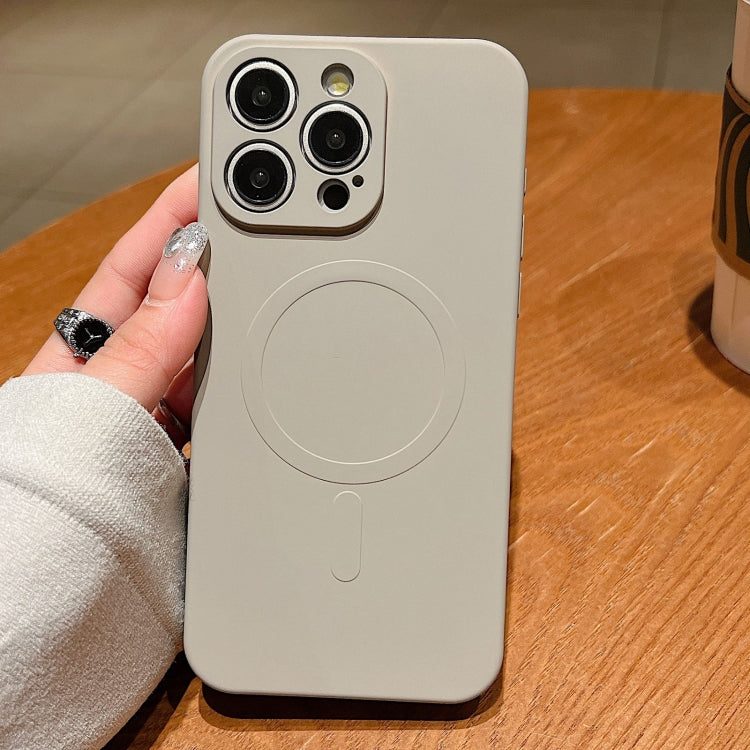 Solid Color Liquid Silicone MagSafe Magnetic Phone Case