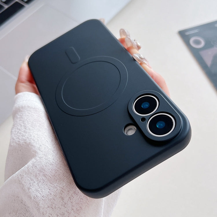 Solid Color Liquid Silicone MagSafe Magnetic Phone Case