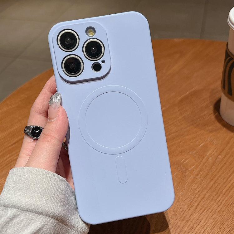 Solid Color Liquid Silicone MagSafe Magnetic Phone Case