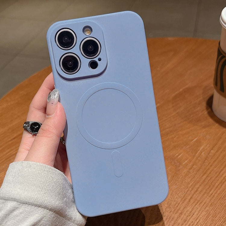 Solid Color Liquid Silicone MagSafe Magnetic Phone Case