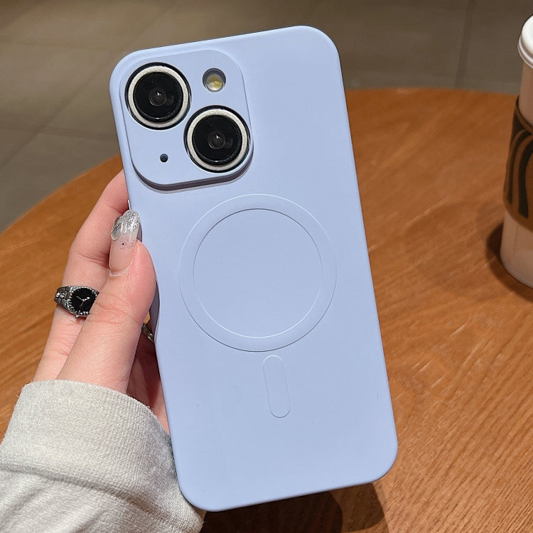 Solid Color Liquid Silicone MagSafe Magnetic Phone Case