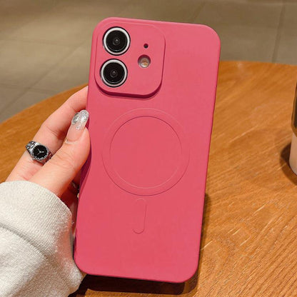 Solid Color Liquid Silicone MagSafe Magnetic Phone Case, For iPhone 11, For iPhone 11 Pro