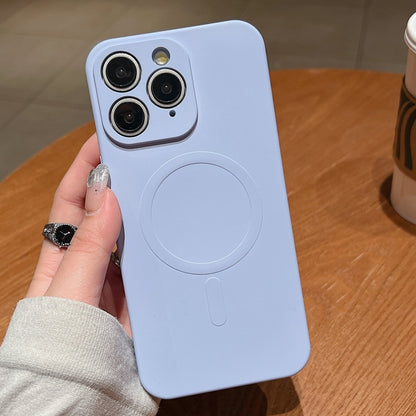 Solid Color Liquid Silicone MagSafe Magnetic Phone Case, For iPhone 11, For iPhone 11 Pro