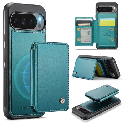 JEEHOOD J05 Business Magnetic Style RFID Leather Phone Case, For Google Pixel 11 Pro XL, For Google Pixel 11 / 11 Pro, For Google Pixel 10a, For Google Pixel 9a, For Google Pixel 9 Pro XL, For Google Pixel 9 / 9 Pro