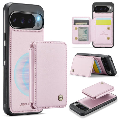 JEEHOOD J05 Business Magnetic Style RFID Leather Phone Case, For Google Pixel 11 Pro XL, For Google Pixel 11 / 11 Pro, For Google Pixel 10a, For Google Pixel 9a, For Google Pixel 9 Pro XL, For Google Pixel 9 / 9 Pro