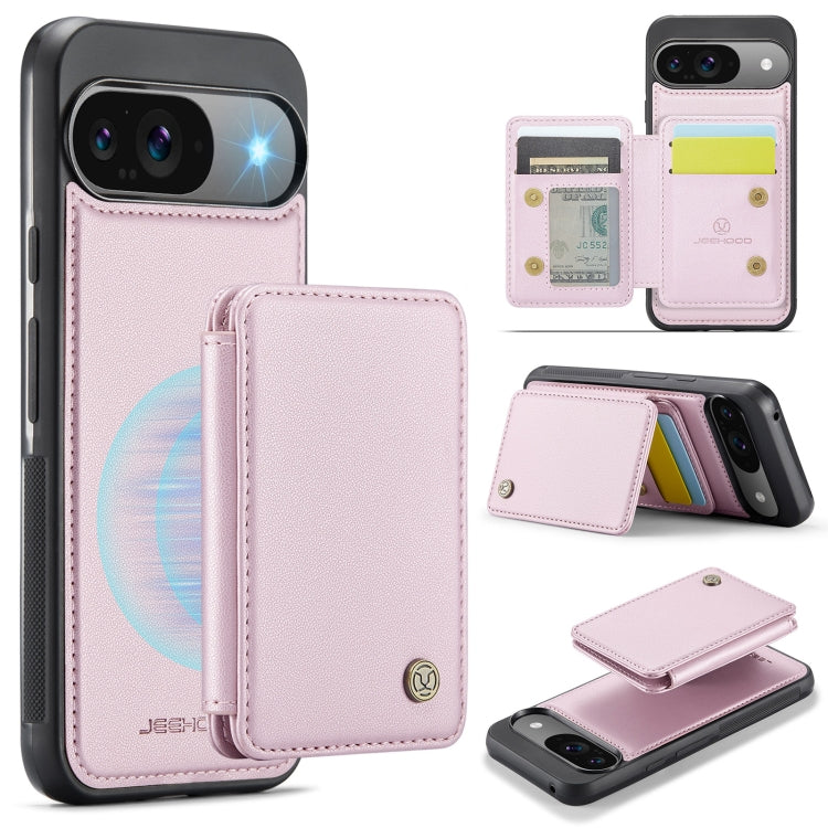 JEEHOOD J05 Business Magnetic Style RFID Leather Phone Case, For Google Pixel 11 Pro XL, For Google Pixel 11 / 11 Pro, For Google Pixel 10a, For Google Pixel 9a, For Google Pixel 9 Pro XL, For Google Pixel 9 / 9 Pro