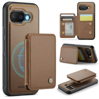 JEEHOOD J05 Business Magnetic Style RFID Leather Phone Case, For Google Pixel 11 Pro XL, For Google Pixel 11 / 11 Pro, For Google Pixel 10a, For Google Pixel 9a, For Google Pixel 9 Pro XL, For Google Pixel 9 / 9 Pro