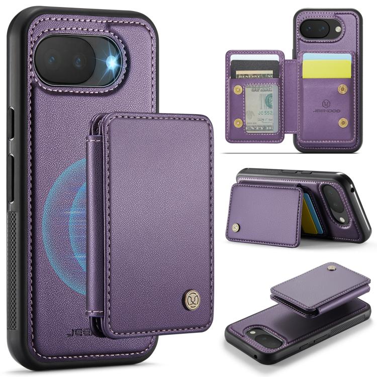 JEEHOOD J05 Business Magnetic Style RFID Leather Phone Case, For Google Pixel 11 Pro XL, For Google Pixel 11 / 11 Pro, For Google Pixel 10a, For Google Pixel 9a, For Google Pixel 9 Pro XL, For Google Pixel 9 / 9 Pro