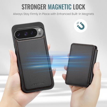 JEEHOOD J05 Business Magnetic Style RFID Leather Phone Case, For Google Pixel 11 Pro XL, For Google Pixel 11 / 11 Pro, For Google Pixel 10a, For Google Pixel 9a, For Google Pixel 9 Pro XL, For Google Pixel 9 / 9 Pro