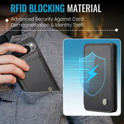 JEEHOOD J05 Business Magnetic Style RFID Leather Phone Case, For Google Pixel 11 Pro XL, For Google Pixel 11 / 11 Pro, For Google Pixel 10a, For Google Pixel 9a, For Google Pixel 9 Pro XL, For Google Pixel 9 / 9 Pro