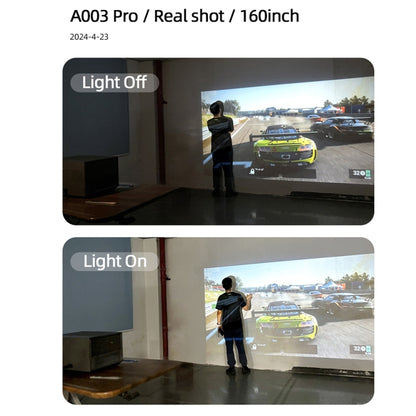 AUN A003 Pro 1920 x 1080P 350 Lumens Portable Home Theater LED HD Digital Projector