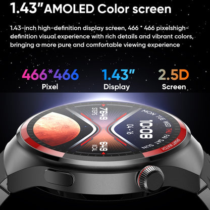 MT78 Montre intelligente étanche IP67 de 1,43 pouce, prend en charge la surveillance du sommeil