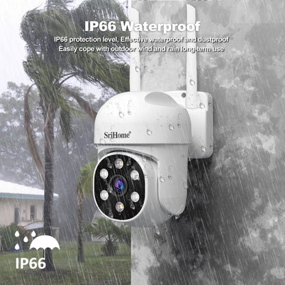 SriHome SH061 2MP 2.4G WiFi AI Humanoid Tracking Infrared Night Vision Camera, EU Plug, US Plug, UK Plug