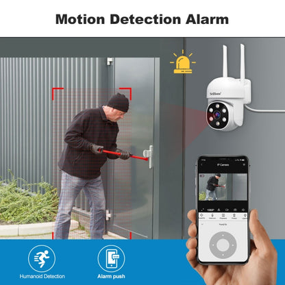 SriHome SH061 2MP 2.4G WiFi AI Humanoid Tracking Infrared Night Vision Camera, EU Plug, US Plug, UK Plug