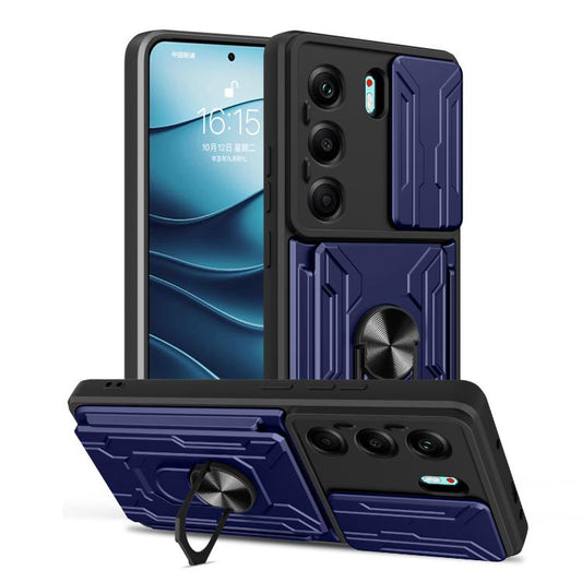 Sliding Camshield TPU+PC Phone Case with Card Slot, For Tecno Camon 40, For Tecno Camon 40 Pro 5G