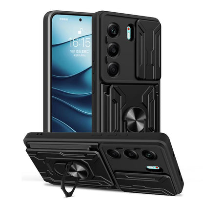 Sliding Camshield TPU+PC Phone Case with Card Slot, For Tecno Camon 40, For Tecno Camon 40 Pro 5G