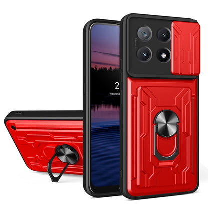 Sliding Camshield TPU+PC Phone Case with Card Slot