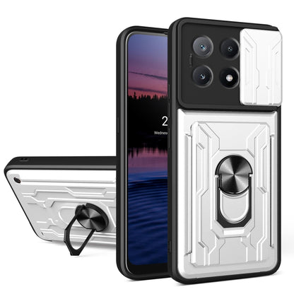 Sliding Camshield TPU+PC Phone Case with Card Slot