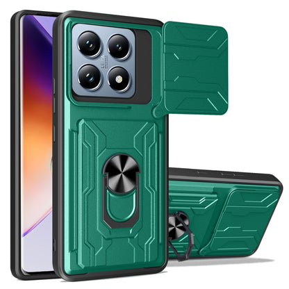 Sliding Camshield TPU+PC Phone Case with Card Slot