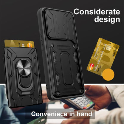 Sliding Camshield TPU+PC Phone Case with Card Slot