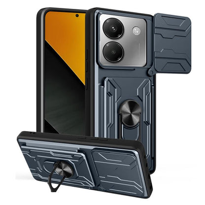 Sliding Camshield TPU+PC Phone Case with Card Slot
