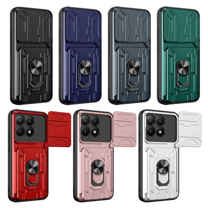 Étui de téléphone coulissant Camshield en TPU+PC avec fente pour carte, pour Xiaomi 15T 5G, pour Xiaomi Poco F7 Ultra, pour Xiaomi Poco F7 Pro, pour Xiaomi Poco X7 Pro, pour Xiaomi Poco M7 Pro 5G, pour Xiaomi 14T Pro, pour Xiaomi Poco X6 Pro