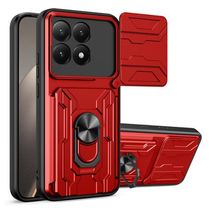 Étui de téléphone coulissant Camshield en TPU+PC avec fente pour carte, pour Xiaomi 15T 5G, pour Xiaomi Poco F7 Ultra, pour Xiaomi Poco F7 Pro, pour Xiaomi Poco X7 Pro, pour Xiaomi Poco M7 Pro 5G, pour Xiaomi 14T Pro, pour Xiaomi Poco X6 Pro