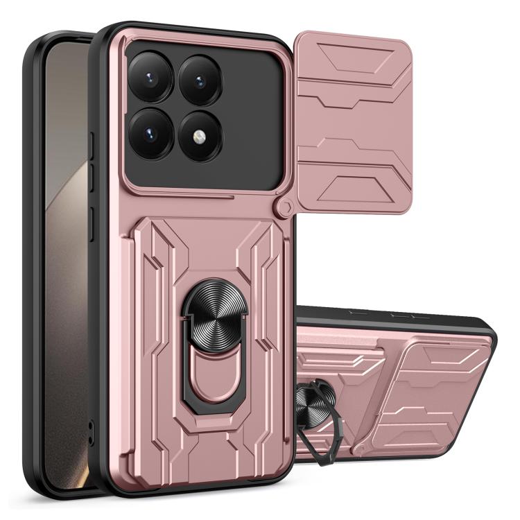 Étui de téléphone coulissant Camshield en TPU+PC avec fente pour carte, pour Xiaomi 15T 5G, pour Xiaomi Poco F7 Ultra, pour Xiaomi Poco F7 Pro, pour Xiaomi Poco X7 Pro, pour Xiaomi Poco M7 Pro 5G, pour Xiaomi 14T Pro, pour Xiaomi Poco X6 Pro