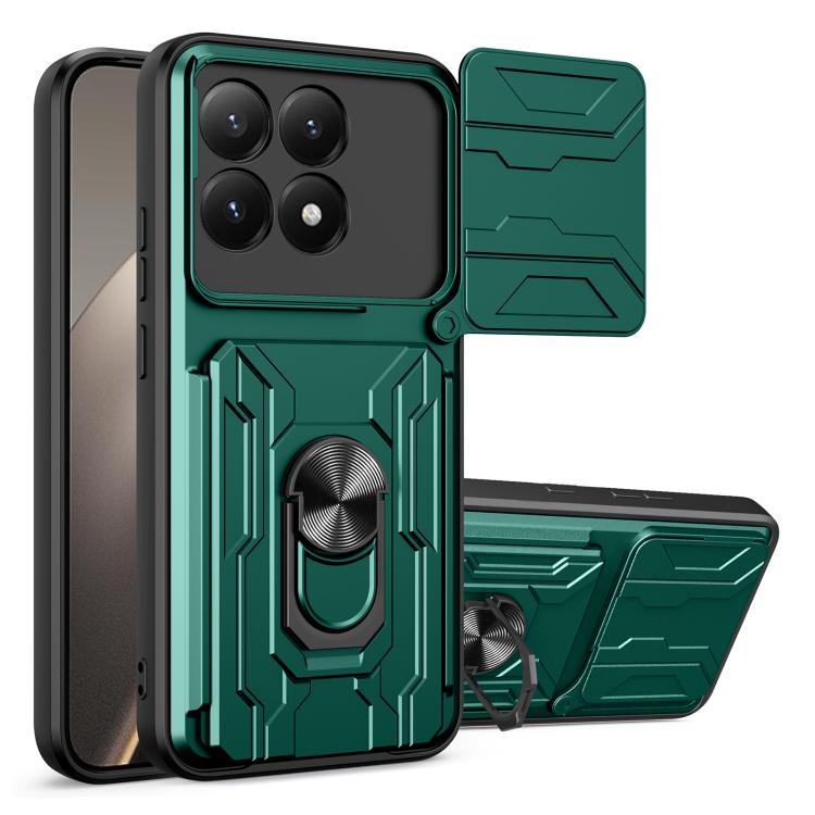 Étui de téléphone coulissant Camshield en TPU+PC avec fente pour carte, pour Xiaomi 15T 5G, pour Xiaomi Poco F7 Ultra, pour Xiaomi Poco F7 Pro, pour Xiaomi Poco X7 Pro, pour Xiaomi Poco M7 Pro 5G, pour Xiaomi 14T Pro, pour Xiaomi Poco X6 Pro
