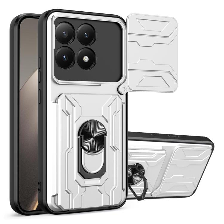 Étui de téléphone coulissant Camshield en TPU+PC avec fente pour carte, pour Xiaomi 15T 5G, pour Xiaomi Poco F7 Ultra, pour Xiaomi Poco F7 Pro, pour Xiaomi Poco X7 Pro, pour Xiaomi Poco M7 Pro 5G, pour Xiaomi 14T Pro, pour Xiaomi Poco X6 Pro