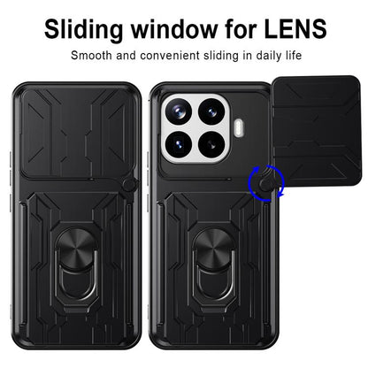 Étui de téléphone coulissant Camshield en TPU+PC avec fente pour carte, pour Xiaomi 15T 5G, pour Xiaomi Poco F7 Ultra, pour Xiaomi Poco F7 Pro, pour Xiaomi Poco X7 Pro, pour Xiaomi Poco M7 Pro 5G, pour Xiaomi 14T Pro, pour Xiaomi Poco X6 Pro