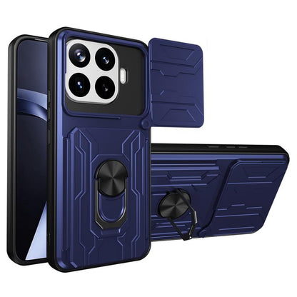 Étui de téléphone coulissant Camshield en TPU+PC avec fente pour carte, pour Xiaomi 15T 5G, pour Xiaomi Poco F7 Ultra, pour Xiaomi Poco F7 Pro, pour Xiaomi Poco X7 Pro, pour Xiaomi Poco M7 Pro 5G, pour Xiaomi 14T Pro, pour Xiaomi Poco X6 Pro