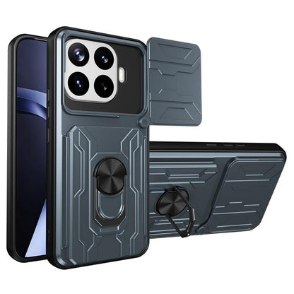 Étui de téléphone coulissant Camshield en TPU+PC avec fente pour carte, pour Xiaomi 15T 5G, pour Xiaomi Poco F7 Ultra, pour Xiaomi Poco F7 Pro, pour Xiaomi Poco X7 Pro, pour Xiaomi Poco M7 Pro 5G, pour Xiaomi 14T Pro, pour Xiaomi Poco X6 Pro