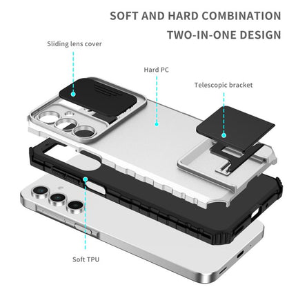 Stereoscopic Holder Sliding Camshield Phone Case, For Samsung Galaxy A36, For Samsung Galaxy A16  4G / 5G, For Samsung Galaxy A55 5G, For Samsung Galaxy A35 5G, For Samsung Galaxy A25 5G
