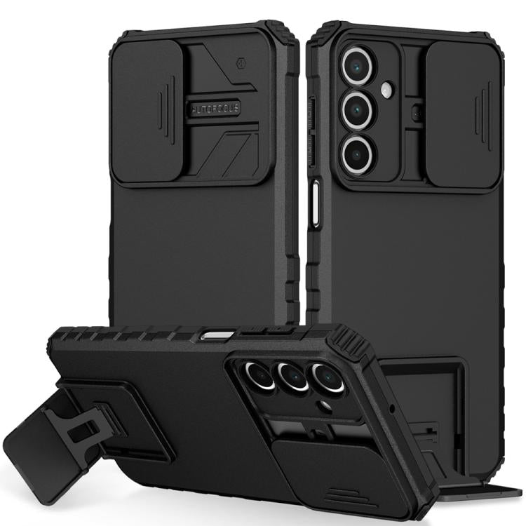 Stereoscopic Holder Sliding Camshield Phone Case, For Samsung Galaxy A36, For Samsung Galaxy A16  4G / 5G, For Samsung Galaxy A55 5G, For Samsung Galaxy A35 5G, For Samsung Galaxy A25 5G