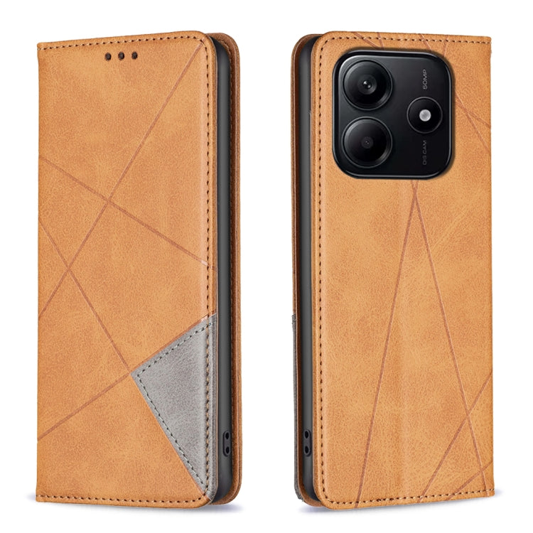 Rhombus Texture Magnetic Leather Phone Case, For Redmi K90 Max 5G, For Redmi A7 Pro 171mm / Poco C85x 5G, For Redmi 15a 5G, For Redmi Tubo 5 Max / Poco X8 Pro Max, For Redmi Tubo 5 / Poco X8 Pro 5G, For Redmi Note 15 5G Global 164mm                    ...