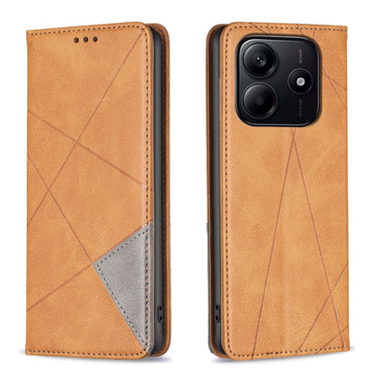 Rhombus Texture Magnetic Leather Phone Case, For Redmi K90 Max 5G, For Redmi A7 Pro 171mm / Poco C85x 5G, For Redmi 15a 5G, For Redmi Tubo 5 Max / Poco X8 Pro Max, For Redmi Tubo 5 / Poco X8 Pro 5G, For Redmi Note 15 5G Global 164mm                    ...