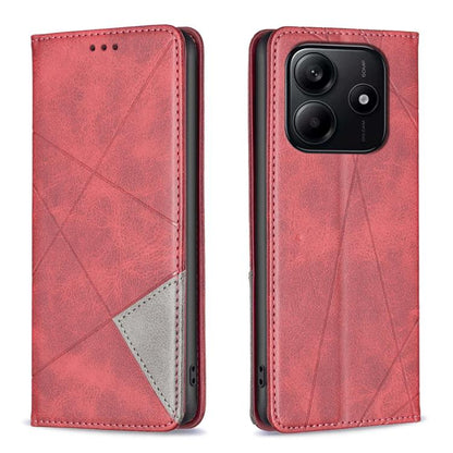 Rhombus Texture Magnetic Leather Phone Case, For Redmi K90 Max 5G, For Redmi A7 Pro 171mm / Poco C85x 5G, For Redmi 15a 5G, For Redmi Tubo 5 Max / Poco X8 Pro Max, For Redmi Tubo 5 / Poco X8 Pro 5G, For Redmi Note 15 5G Global 164mm                    ...