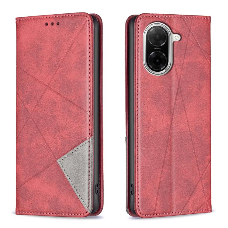 Rhombus Texture Magnetic Leather Phone Case, For Redmi 15 5G Global / 15 4G SEA 169.5mm, For Redmi A5 4G 171.7mm, For Redmi K80 / K80 Pro, For Redmi Note 14 Pro 4G, For Redmi Note 14 4G 163.25mm, For Redmi Note 14 5G                                    ...