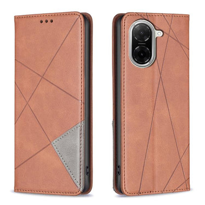 Rhombus Texture Magnetic Leather Phone Case, For Redmi 15 5G Global / 15 4G SEA 169.5mm, For Redmi A5 4G 171.7mm, For Redmi K80 / K80 Pro, For Redmi Note 14 Pro 4G, For Redmi Note 14 4G 163.25mm, For Redmi Note 14 5G                                    ...